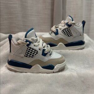 Air Jordan 4 Retro Toddler Military Blue - Size 4c